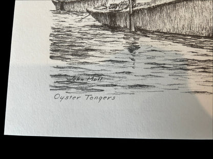 John Moll Print "Oyster Tongers"