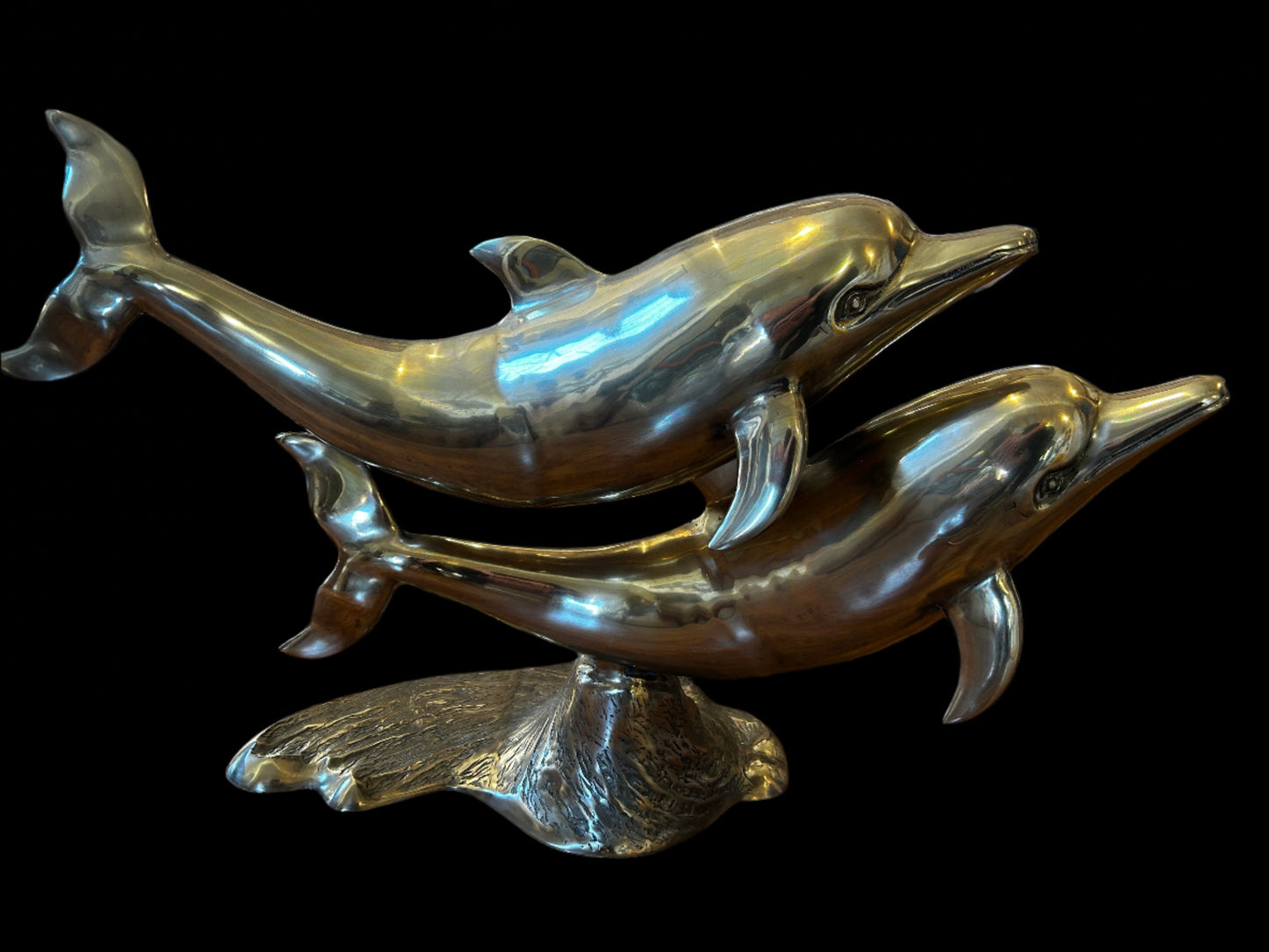 Brass Dolphin Sculpture