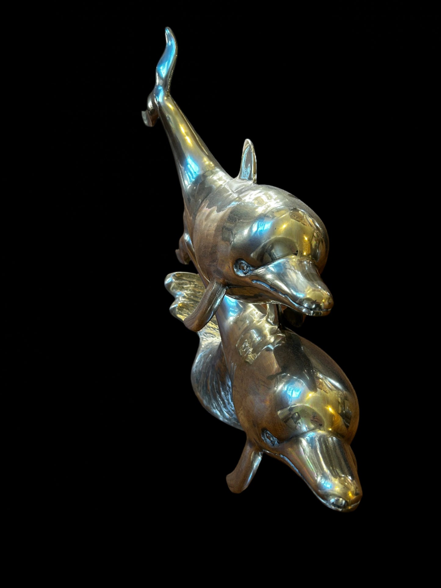 Brass Dolphin Sculpture