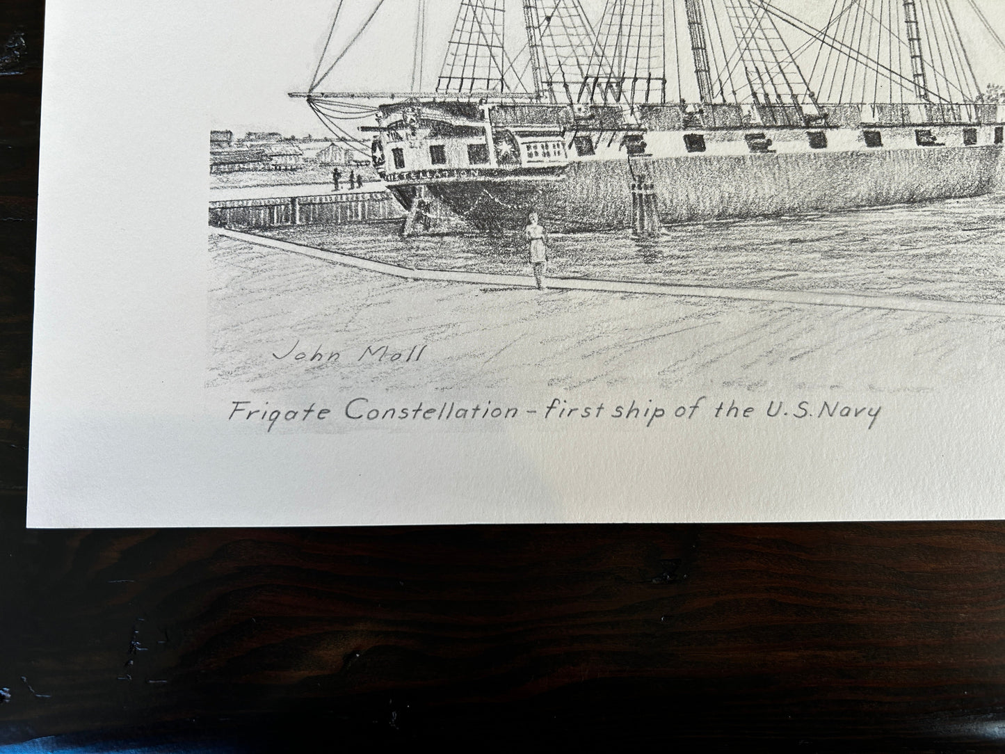 "Frigate Constellation - first ship of the U.S. Navy" by John Moll