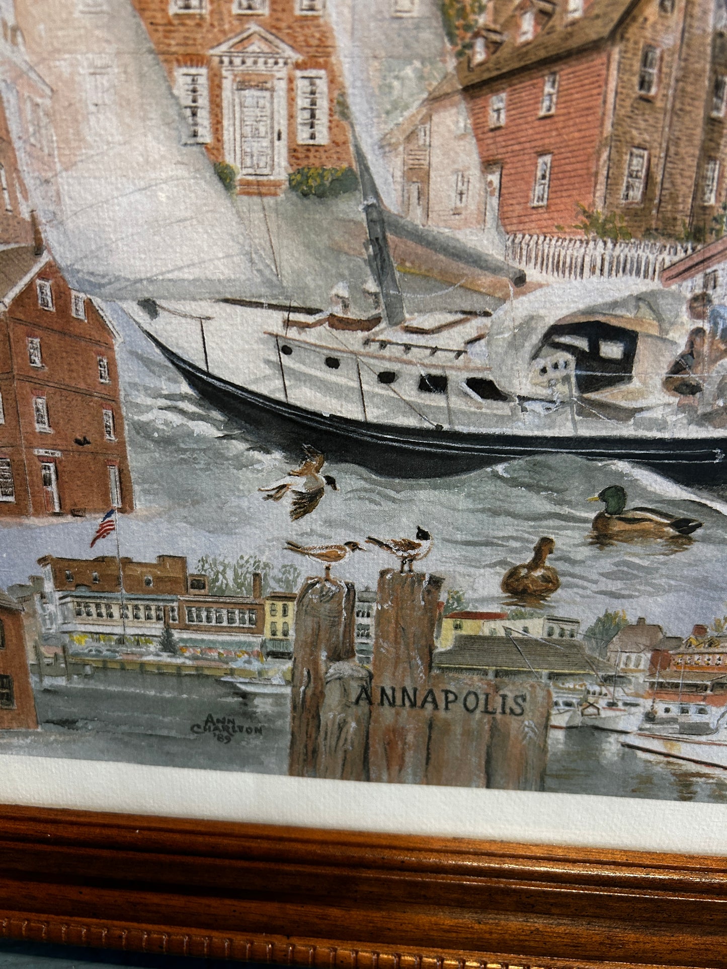 #Framed Annapolis Landmarks Poster