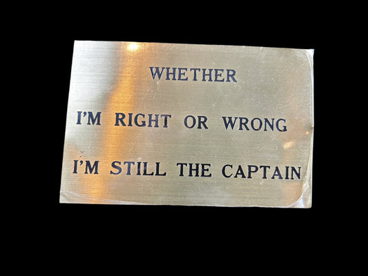 #Captain Plaque