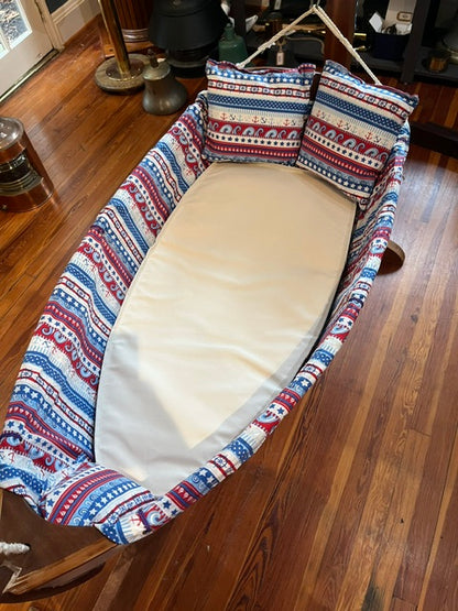 Handmade Wooden Boat Cradle