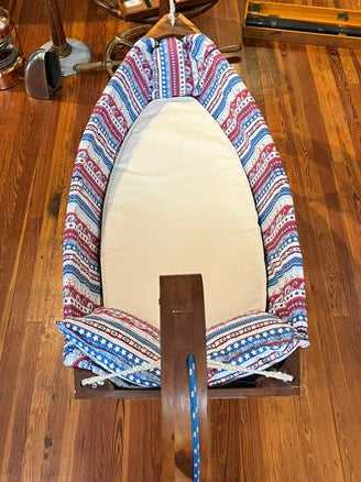 Handmade Wooden Boat Cradle