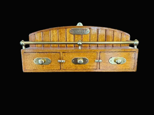 Wooden "Galley" Shelf
