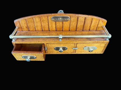 Wooden "Galley" Shelf