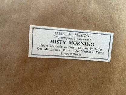 "Misty Morning" Watercolor by James Milton Sessions