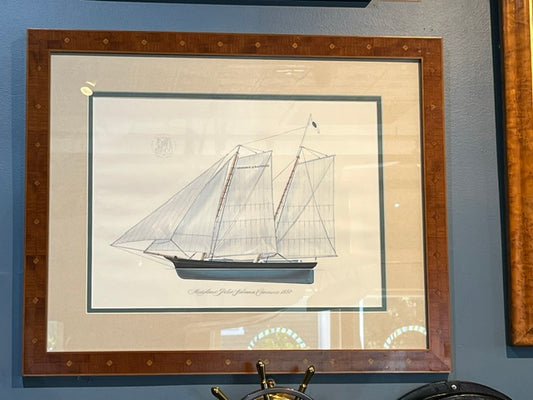 Framed Print - Maryland Pilot Schooner Commerce 1850