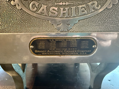 Vintage Brandt Automatic Purser's Cashier Company Cash Register