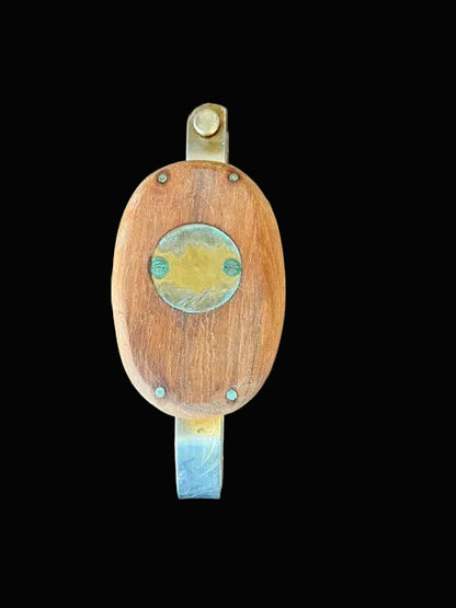 Antique Wooden Double Pulley Block