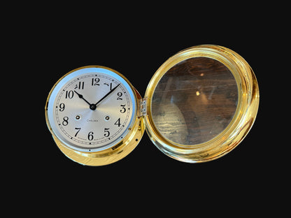 Chelsea Ship’s Bell Clock – 7.25” Brass Case
