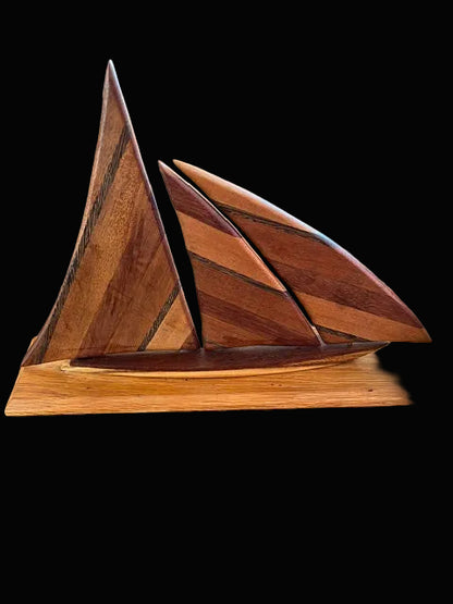 #Wooden Sailboat Sculpture - Annapolis Maritime Antiques