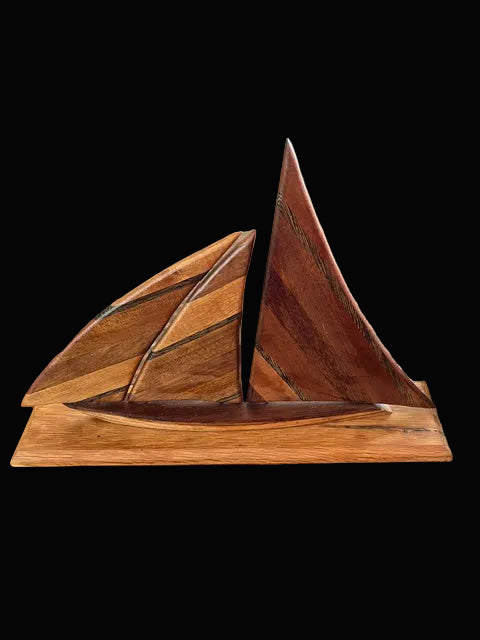 #Wooden Sailboat Sculpture - Annapolis Maritime Antiques