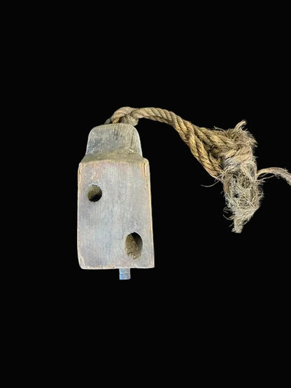 #Antique Wooden Pulley Block - Annapolis Maritime Antiques