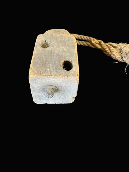 #Antique Wooden Pulley Block - Annapolis Maritime Antiques