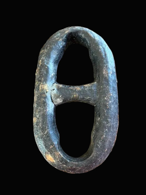 #Wrought Iron Anchor Chain Link - Annapolis Maritime Antiques