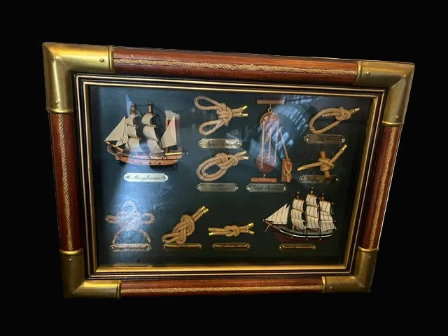 #Nautical Shadow Box - Annapolis Maritime Antiques