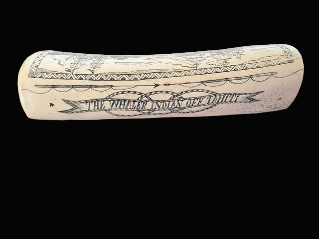 Replica Whalebone Scrimshaw Engraving