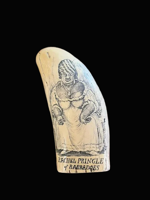 Rachel Pringle Polgreen Replica Whale Tooth Scrimshaw