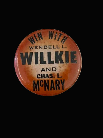 Willkie/McNary Campaign Button