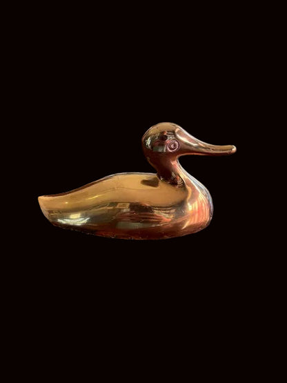 Brass Duck Figurine