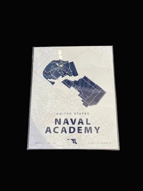 Naval Academy Map Print