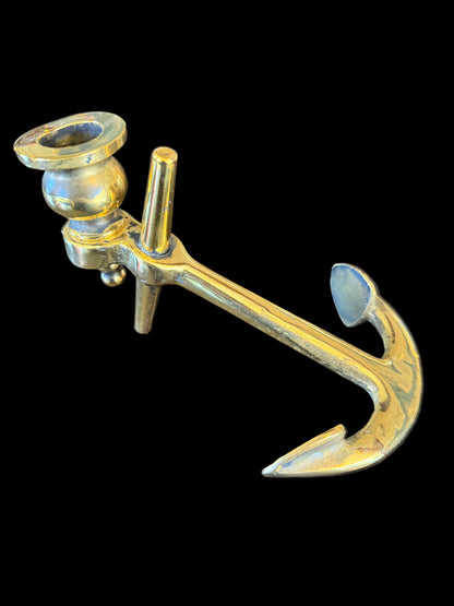 Brass Anchor Candlestick