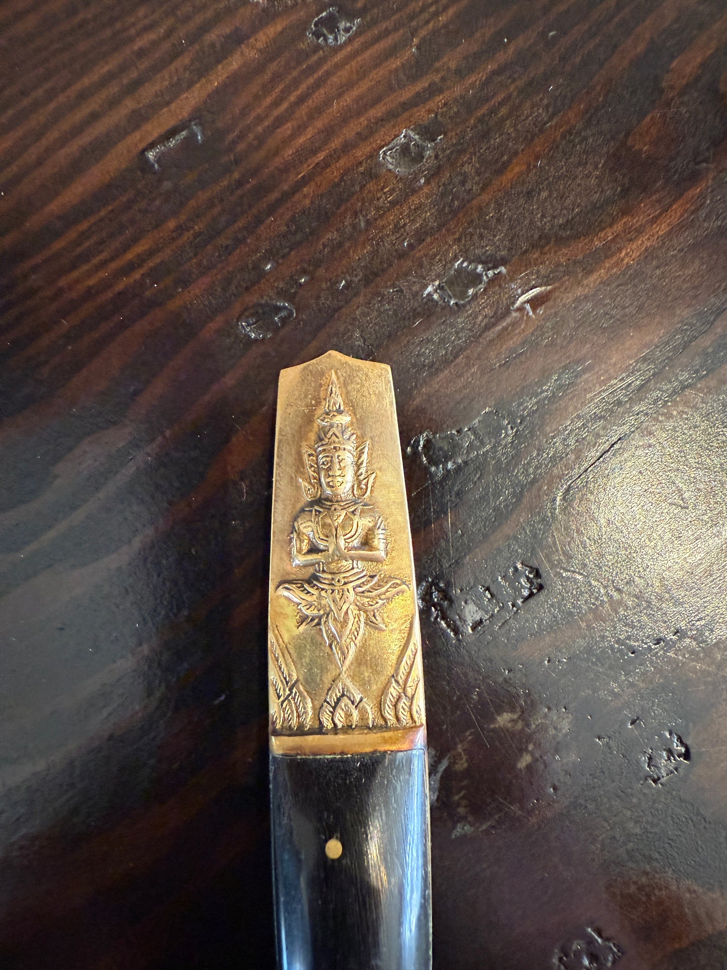 Vintage Thai Bronze Flatware Set – Napa Jewelry, Satahib Beach, Thailand – Complete in Case, 1950s–70s