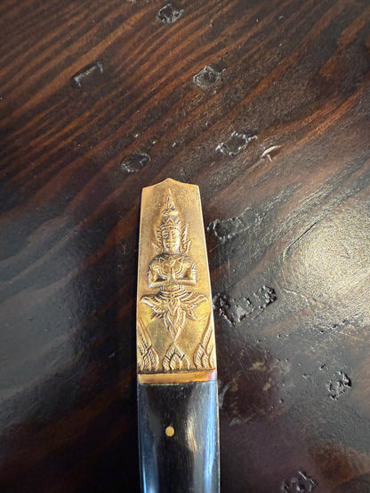 Vintage Thai Bronze Flatware Set – Napa Jewelry, Satahib Beach, Thailand – Complete in Case, 1950s–70s