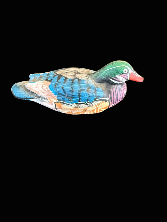 Hand-Painted Ceramic Duck Figurine