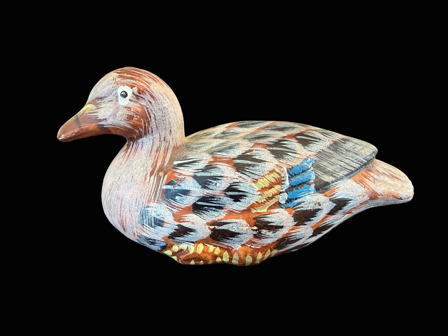 Hand-Painted Ceramic Duck Figurine