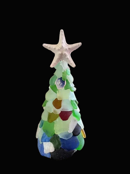 Sea Glass Christmas Trees