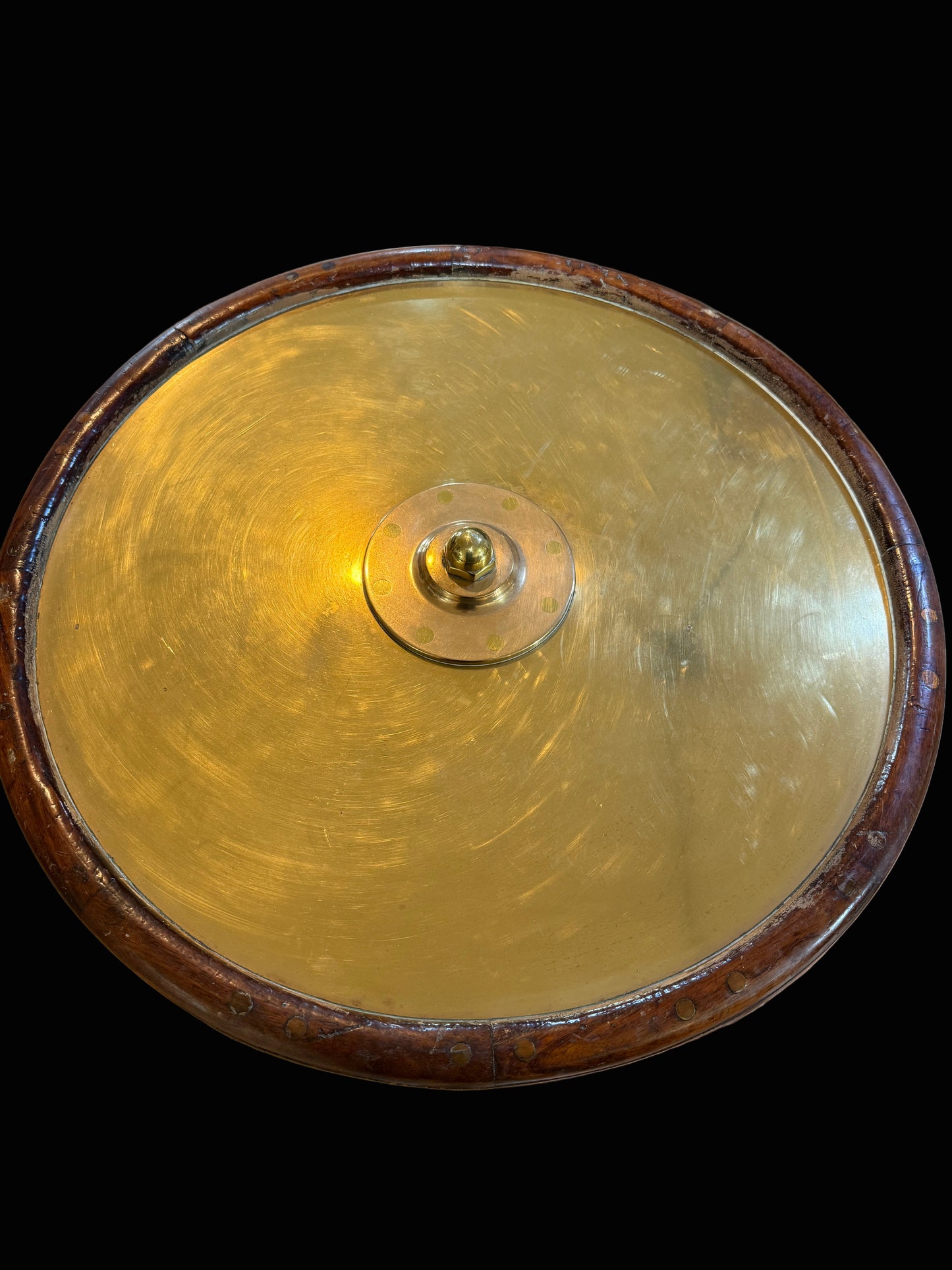 Double Ship’s Wheel Side Table circa WWII