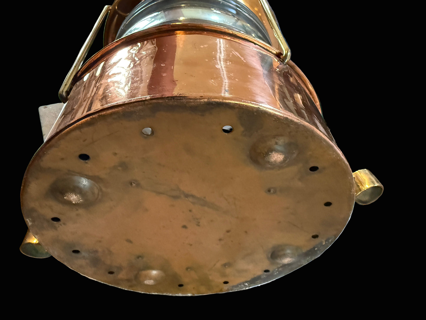 Vintage Copper Ship’s Lantern – Erik Ohlsson, Helsingborg – 18”