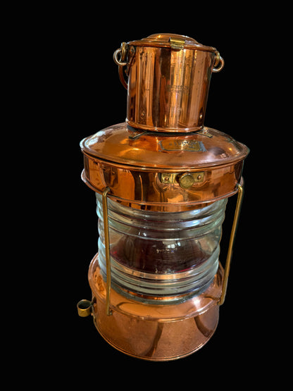 Large Swedish Copper Ship’s Lantern — Erik Ohlsson, Hälsingborg (No. 6395 M)