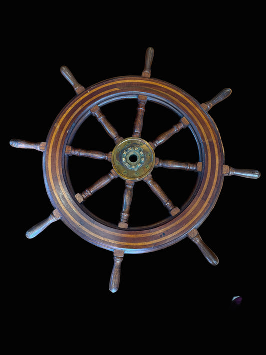 Large Authentic Ship's Wheel cira early 1900's