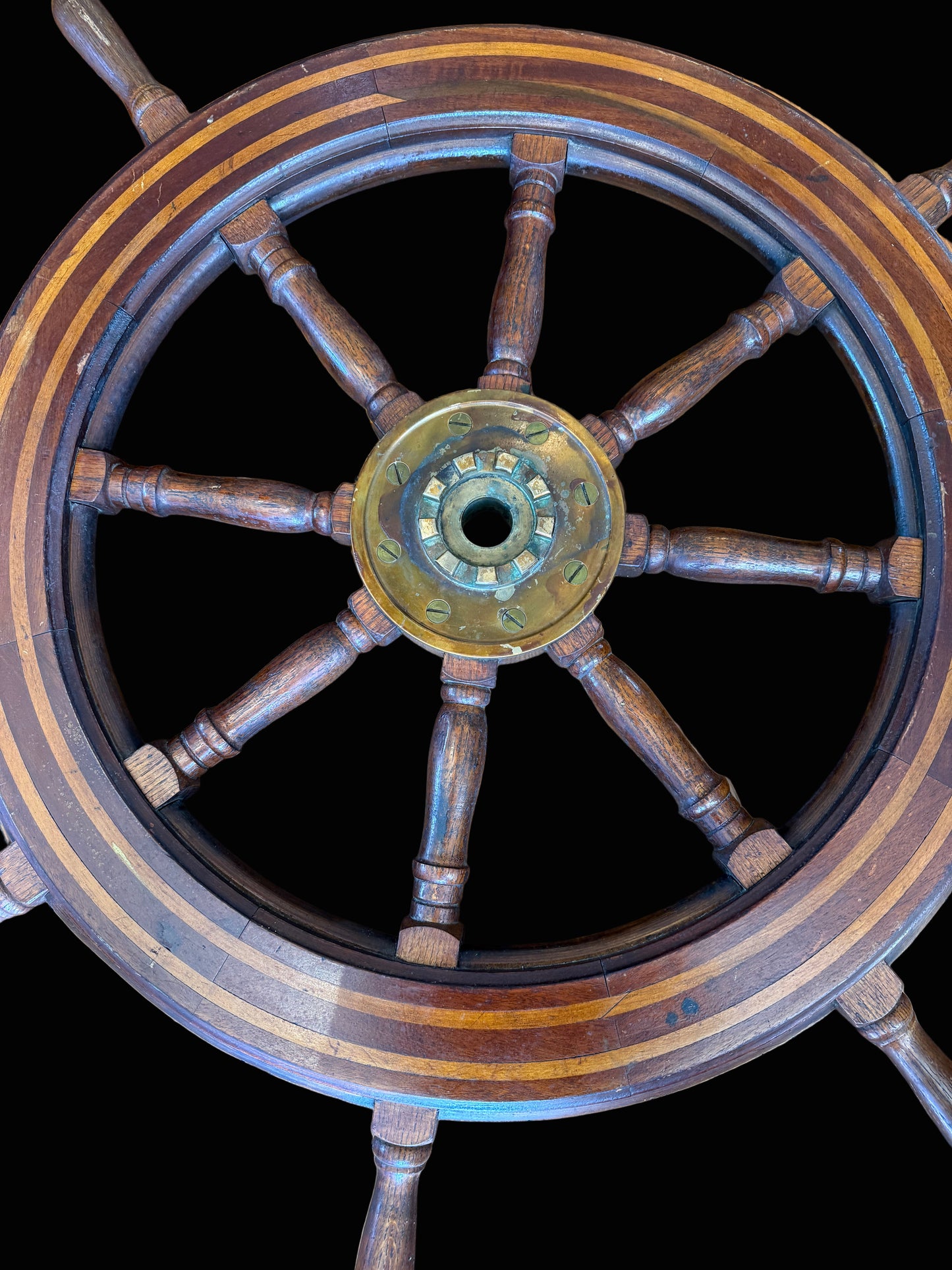 Large Authentic Ship's Wheel cira early 1900's