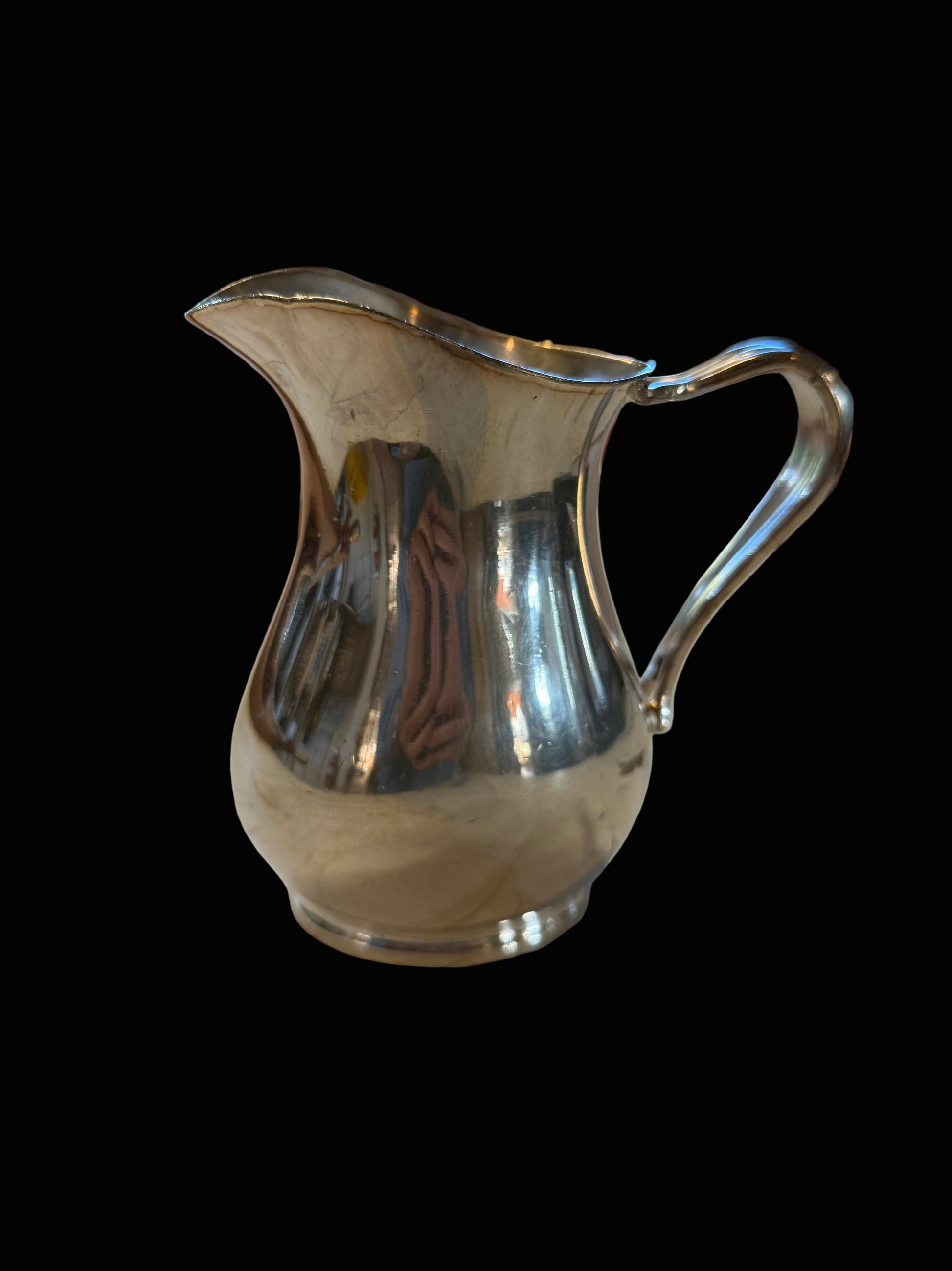 U.S. Navy Silver Soldered Creamer Pitcher – Reed & Barton 3610 (16 oz) - Annapolis Maritime Antiques