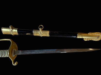 Miniature Dress Sword Letter Opener – Spanish Made (11″) - Annapolis Maritime Antiques