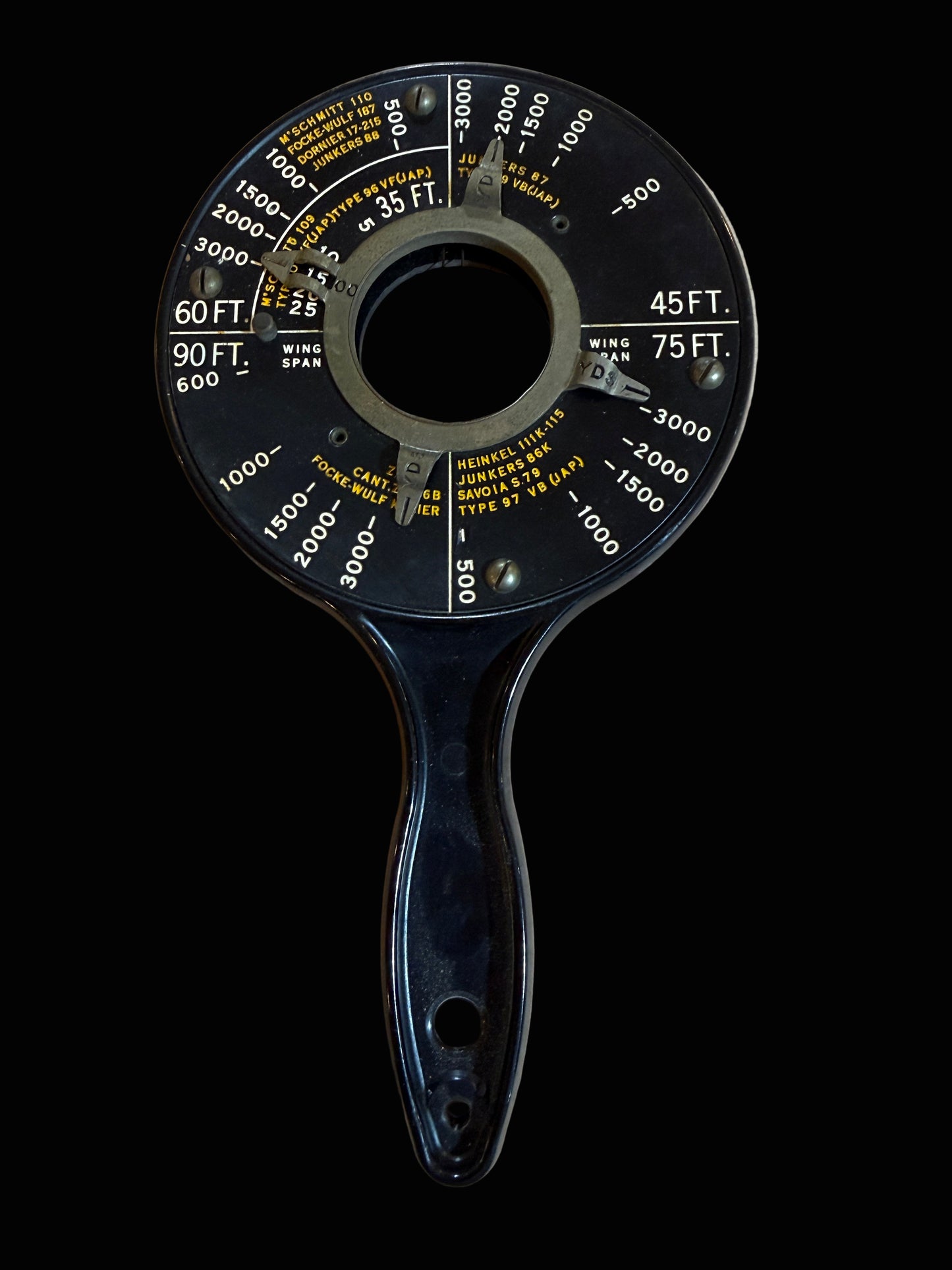 #WWII U.S. Navy A.A. Range Indicator – 1943 Aircraft Recognition Tool