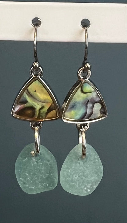 Sea Glass Earrings - Dangling