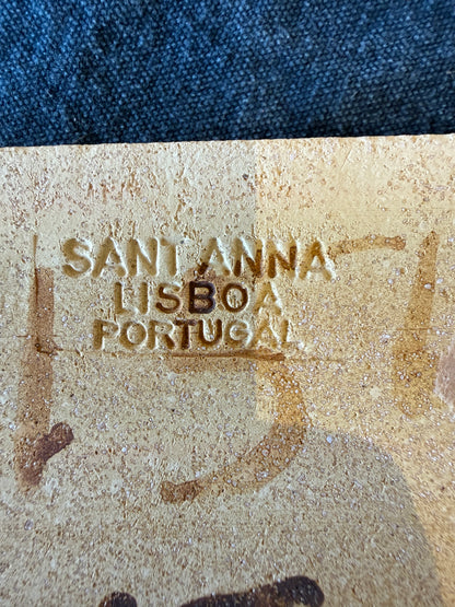 Sant’Anna Lisboa Hand-Painted Tile Panel – Portuguese Ship Scene Overall size: 28” × 11.25”