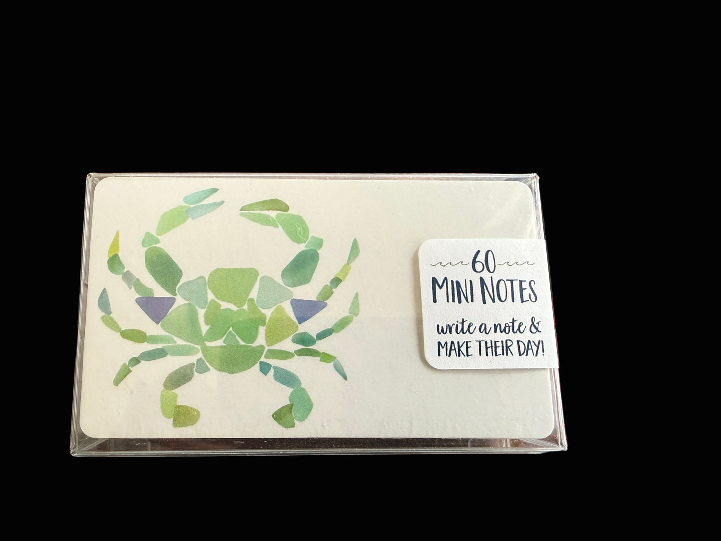 Sea Glass Crab Mini Notes