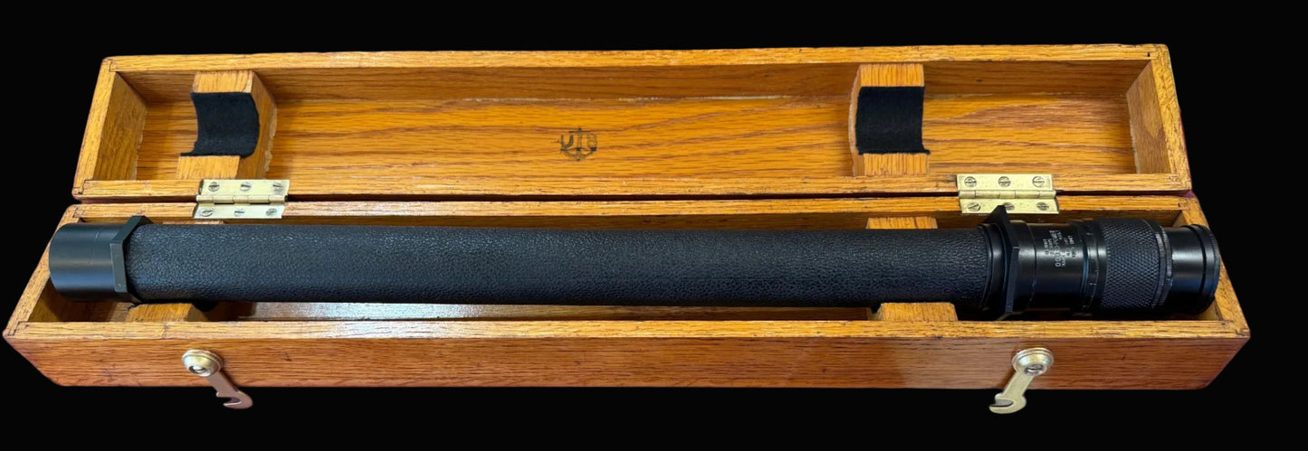 WWII U.S. Navy Officer-of-the-Deck Spyglass – Mark II, 10-Power – Beck-Lee Co. w/ Case - Annapolis Maritime Antiques