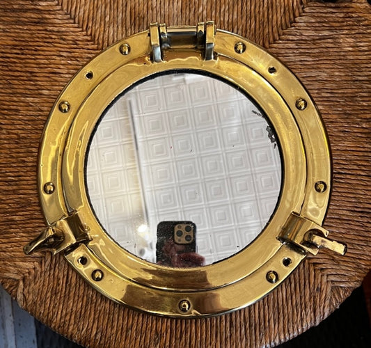 Brass Porthole Mirror