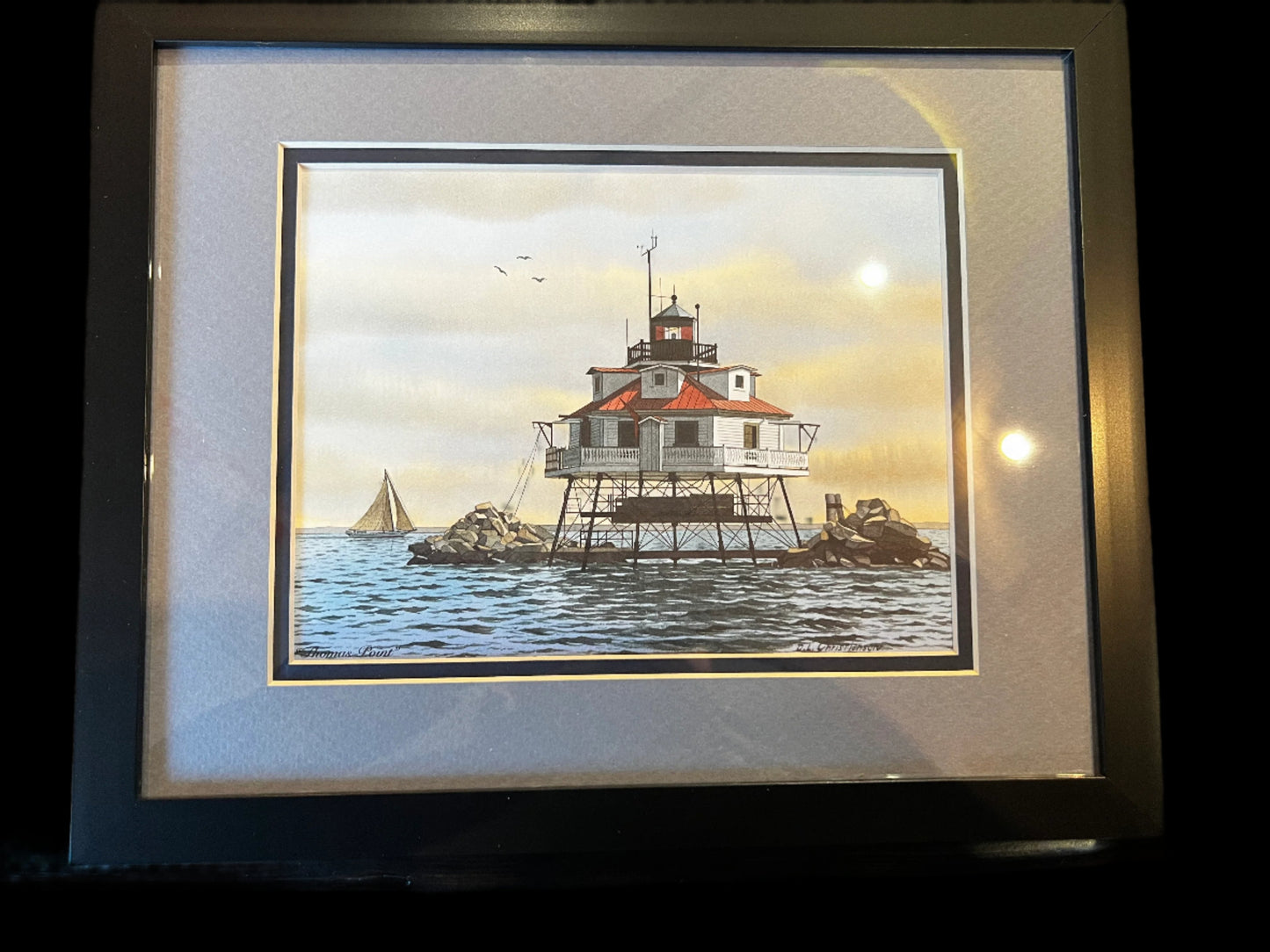 "Thomas Point" Print by D.L Christianson