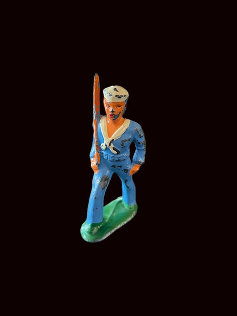 Barclay American Navy Toy Sailor - blue uniform - Annapolis Maritime Antiques