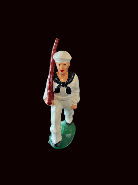 Barclay American Navy Toy Sailor - white uniform