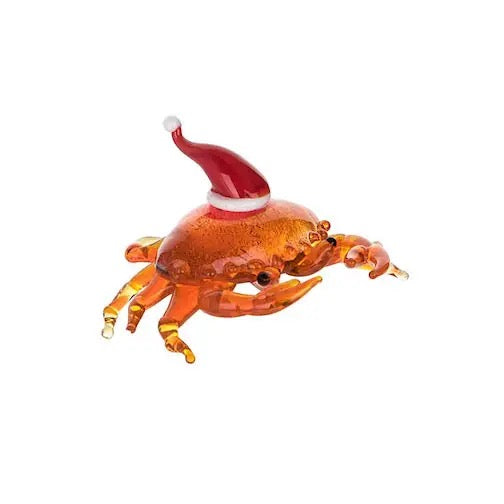 Glass Crab Santa