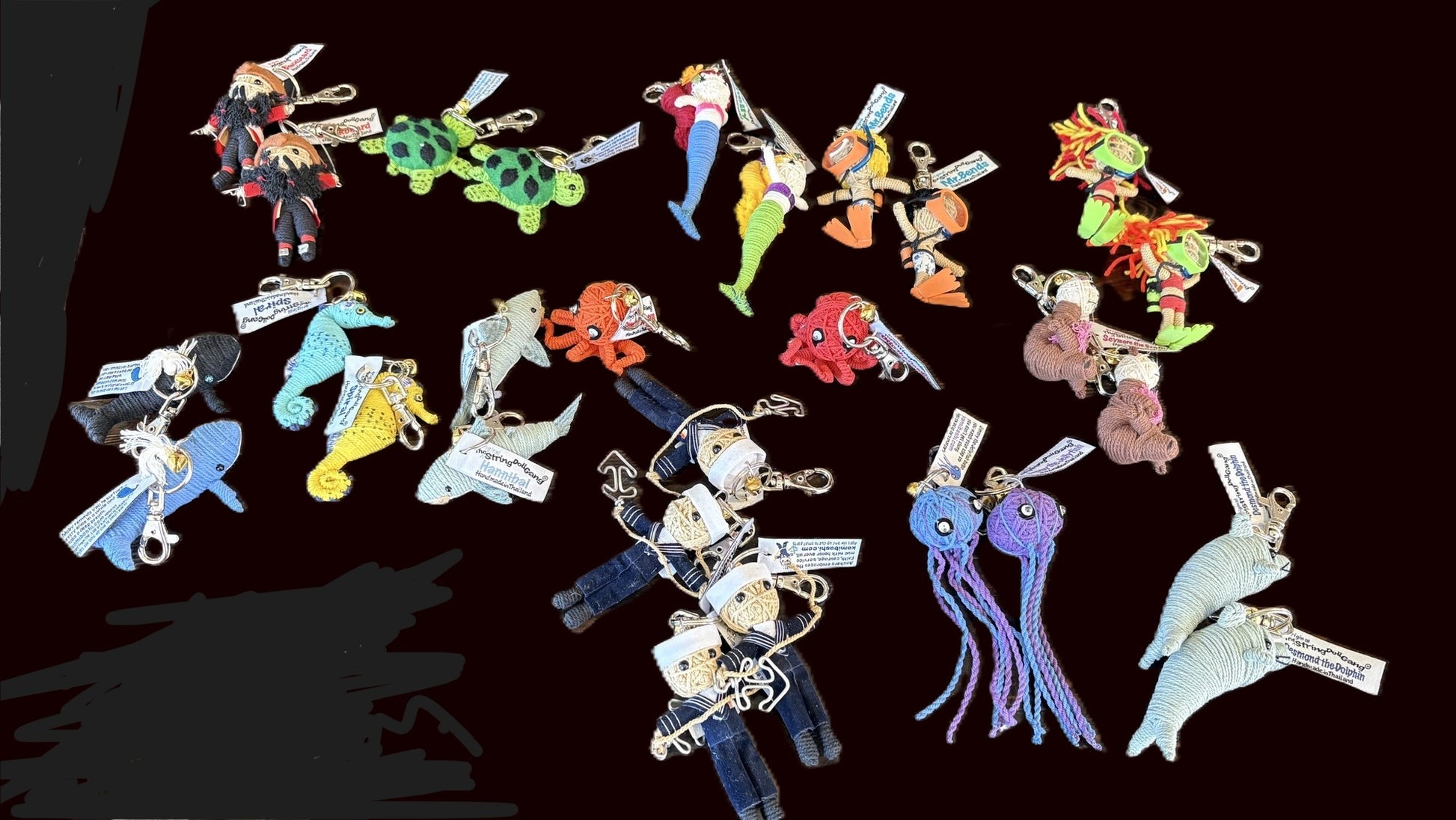 String Doll Gang Keychains - Annapolis Maritime Antiques